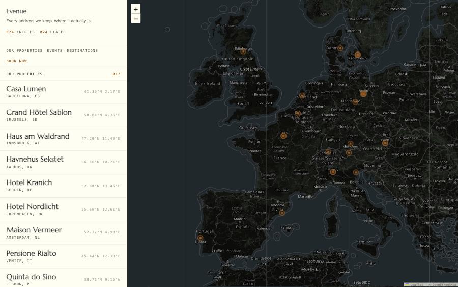Atlas, a running Evenue module