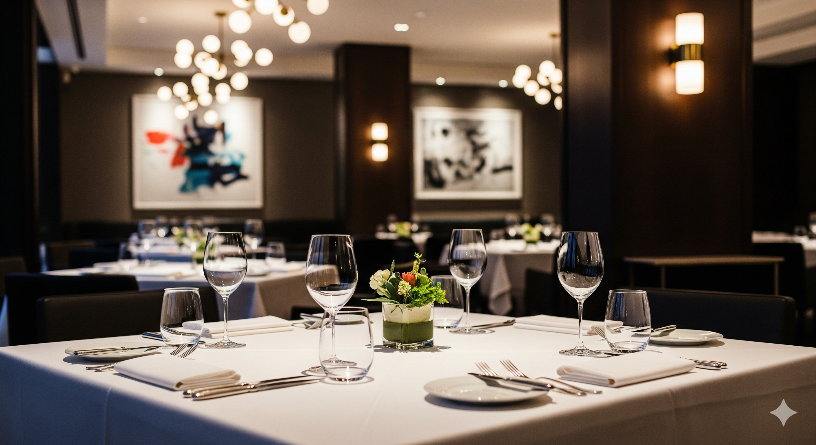 Fine dining restaurant Berlin featuring Michelin-quality cuisine with elegant interior design and gourmet German culinary experience